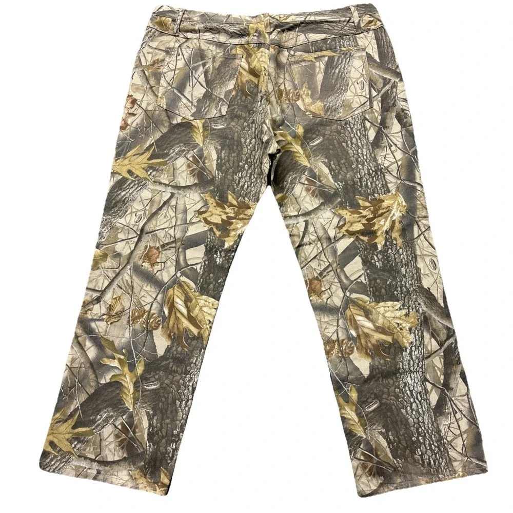 Outfitters Ridge Pants Mens 44x32 RealTree Hardwoods‎ Camo Double Knee Hunting